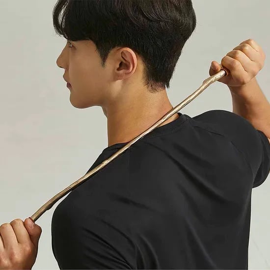 놋향 방짜유기 62cm 롱 바디 괄사 종아리 허벅지 다리 목 승모근 마사지기