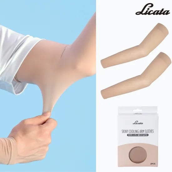 리카타 스키니 쿨링 암 슬리브 자외선차단 기능성 쿨 팔토시 골프 러닝 스포츠