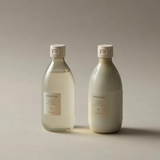 아로마티카 바이탈라이징 로즈마리 올인원 워시 300ML & 로션 300ML 2종 세트 대용량 바디 클렌져 바디샤워 로션 바디케어세트