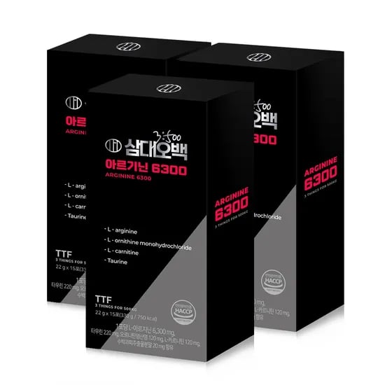 삼대오백 아르기닌 6300 15포, 3개