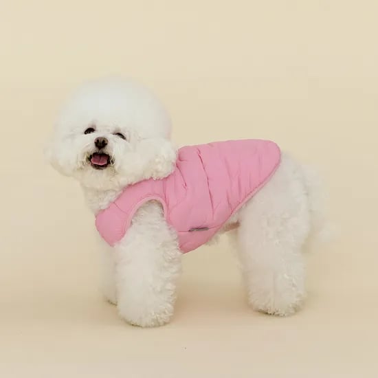 울리 허그미 경량 패딩 베스트 강아지 조끼 하네스 겨울옷