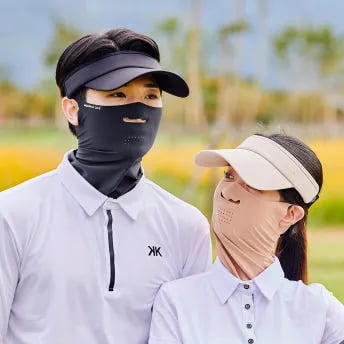 노멀라이프 쿨링 자외선차단 스포츠 러닝 골프 등산 마스크 UV 햇빛가리개 베이직