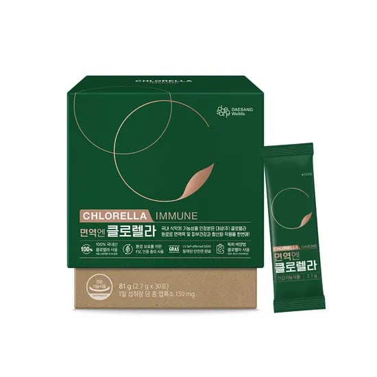 웰라이프 면역엔 클로렐라 엽록소 30포, 1개