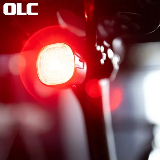 OLC LUCY 자전거 후미등 100루멘 브레이크센서