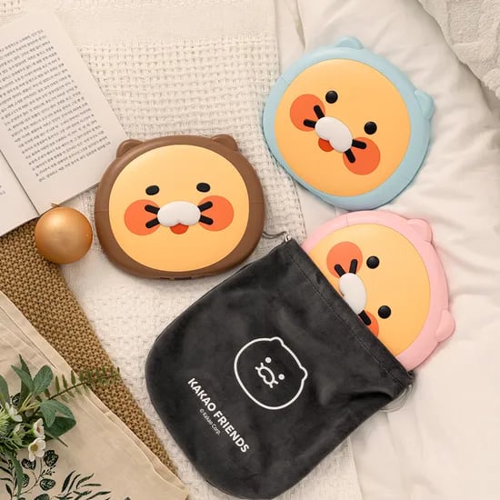 카카오프렌즈 빅워머 온열찜질기&보조배터리 10000mAh 무선 찜질기 (스카이 춘식)