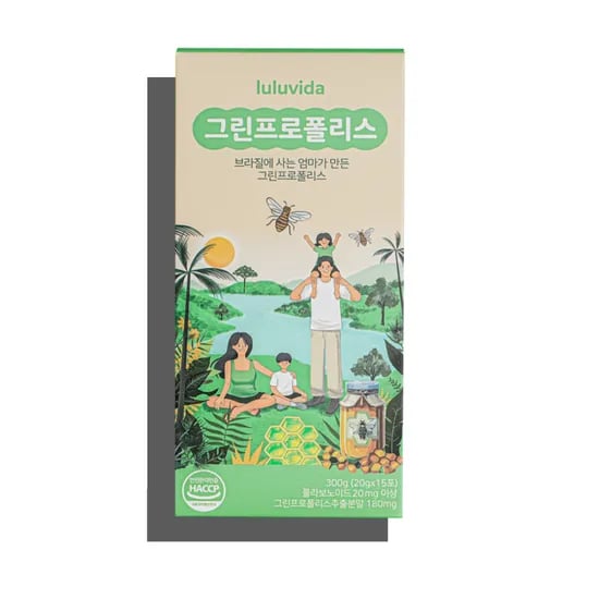 쏠비다 온가족 브라질 먹는 액상 그린 프로폴리스 20g 15포 개별포장