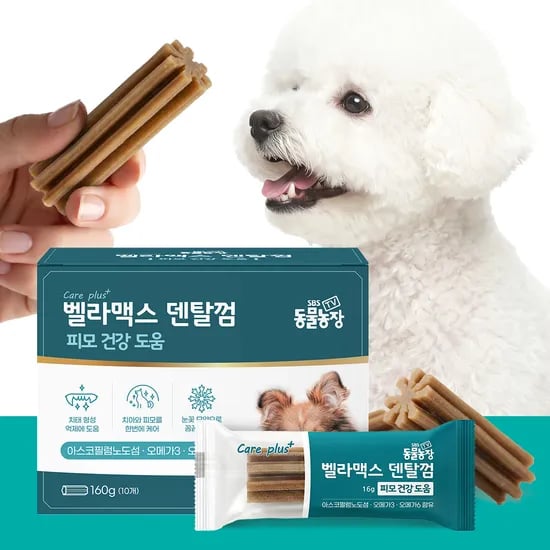 벨라맥스 SBS TV 동물농장 수의사 강아지 영양제 치아 관리 덴탈껌, 160g, 1개