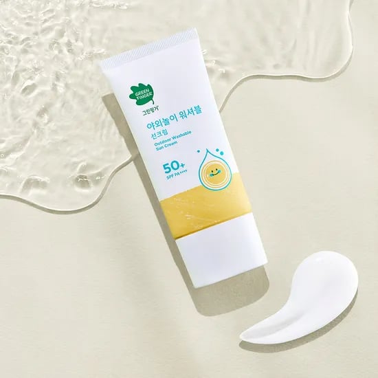 그린핑거 야외놀이 물세안 워셔블 선크림  80ml / SPF50+ PA++++,순한선크림,촉촉한선크림,영유아선크림,어린이선크림