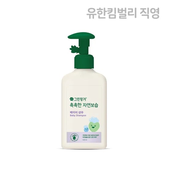 그린핑거 촉촉한 자연보습 베이비 샴푸 320ml X 1EA /유아, 키즈, 어린이, 신생아