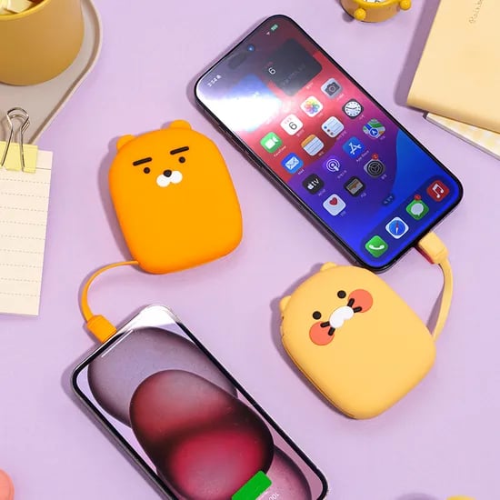 카카오프렌즈 올인원 케이블형 보조배터리 5000mAh 라이언 23,900원