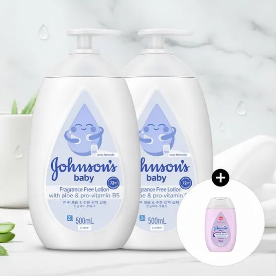 베이비 로션 화이트 500mlx2+(증정)베드타임로션 100ml