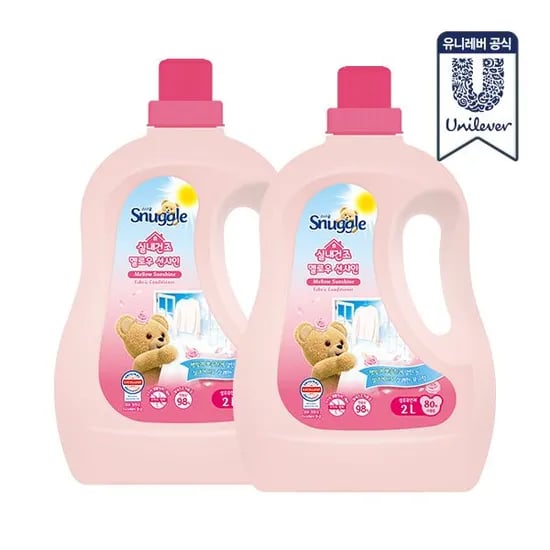 스너글 실내건조 초고농축 섬유유연제 2L 2개 (총 4L)
