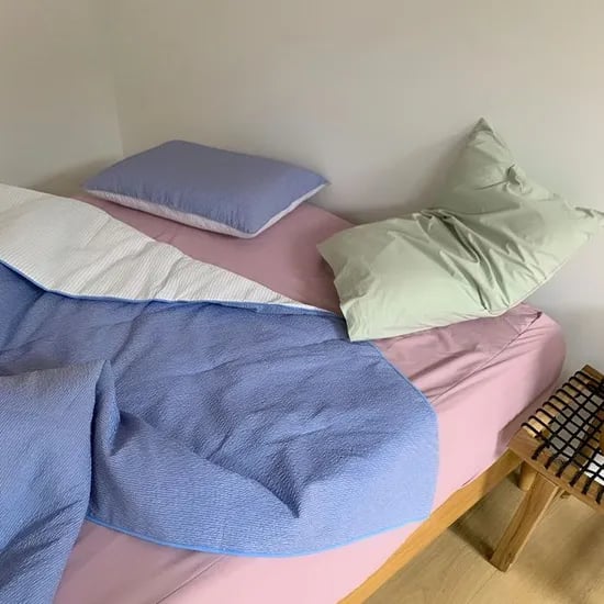 포밍 스트라이프 천연 모기퇴치 시어서커 양면 여름용 차렵이불 3colors