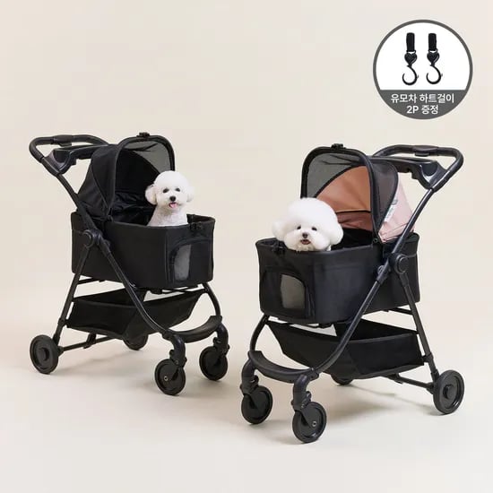 이지 폴딩 펫 강아지 디럭스 유모차 개모차 2colors