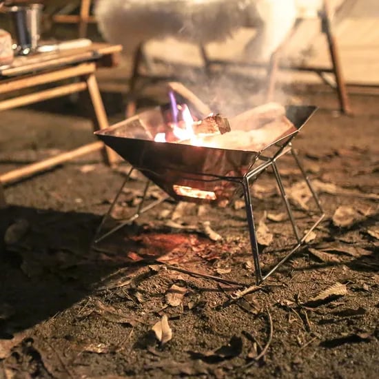 접이식 감성 불멍 초경량 캠핑 화로대 바베큐그릴 장작 숯불 휴대용 화롯대