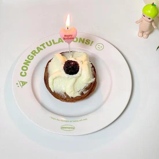 빠마린 콩크레츄레이션 디저트 접시
