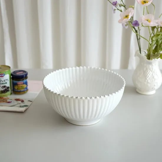 화이트펄 샐러드볼 27cm