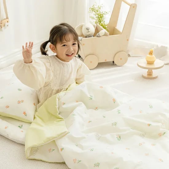 달링 순면 낮잠이불 토퍼세트(베개솜/가방포함)