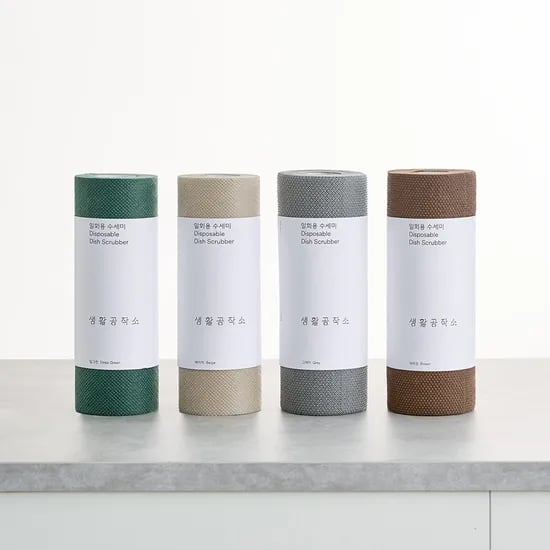 일회용 수세미 60매 x 2입 4color