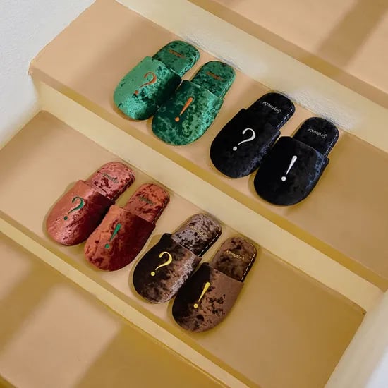 벨벳 룸슈즈 4colors 2sizes 층간소음 논슬립 실내화 슬리퍼