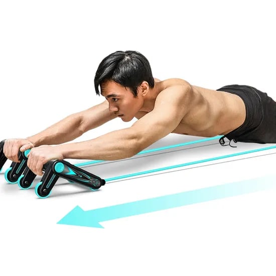 한번에 2가지 운동! 2 in 1 푸쉬업바 + AB슬라이드