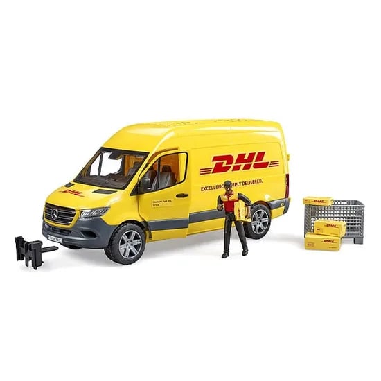 벤츠 DHL 택배 차량과 피규어