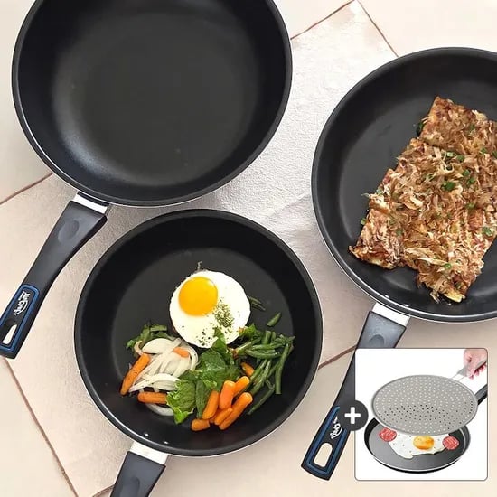 애쉬블루 프라이팬3종 세트 (24cm+28cm+궁중28cm)