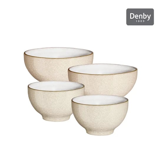 엘레멘츠 밥/국공기 4P세트(4colors) 라이트그레이,그린,내추럴,사바나핑크