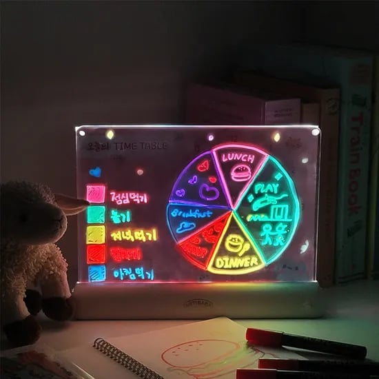 LED 메모 보드 + 아크릴마카+스케쥴러3종
