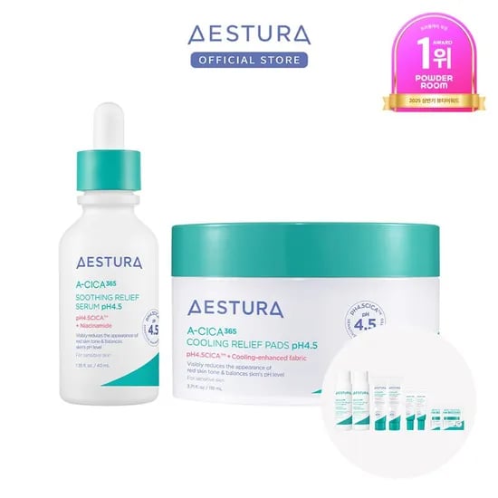 에스트라 에이시카 365 세럼 40ml + 에이시카 365 패드 60매