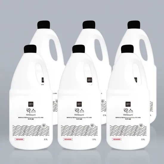 냄새줄인 대용량 락스 2100ML x 6개