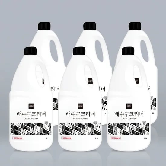 강력한 배수구 클리너 2100ML x 6개