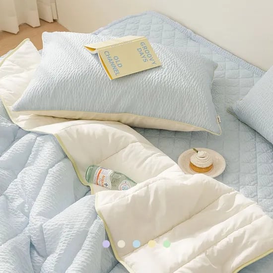 샤베트 시어서커 아사 양면 쿨링 여름 차렵이불세트 S/Q 6color