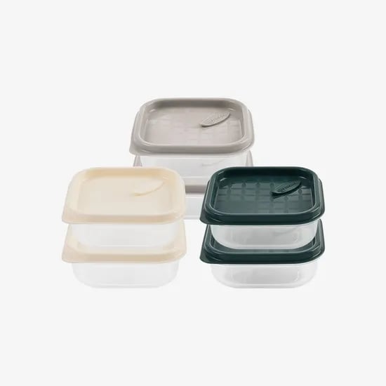 하모니 실리콘 냉동용기 정사각 240ml 2개