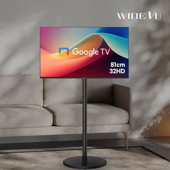와이드무빙뷰 블랙에디션 구글스마트 81cm 32인치 HD TV 삼탠바이미 거치가능