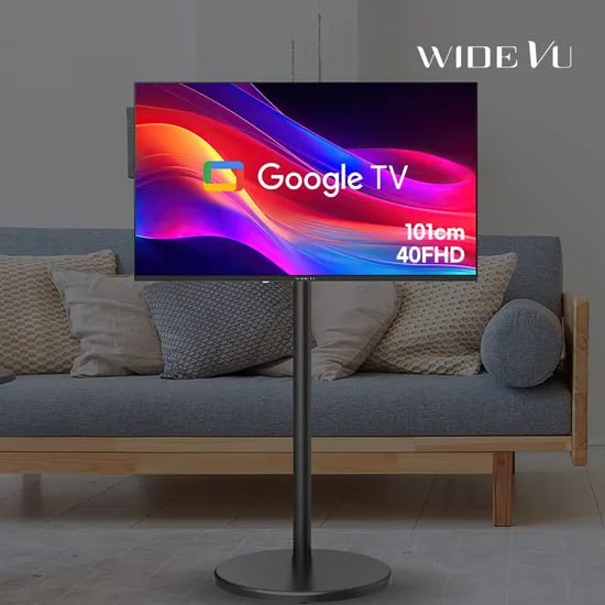 와이드무빙뷰 블랙에디션 구글스마트 101cm(40인치)FHD TV 삼탠바이미 거치가능