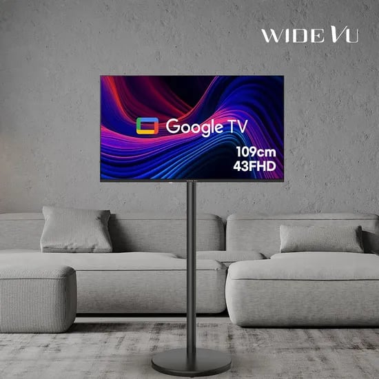 와이드무빙뷰 블랙에디션 구글스마트 109cm(43인치)FHD TV 삼탠바이미 거치가능