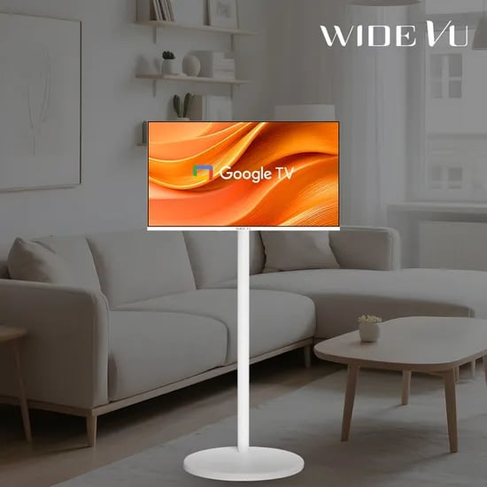 화이트에디션 구글스마트 60cm(24인치) FHDTV 와이드무빙뷰 삼탠바이미 거치가능
