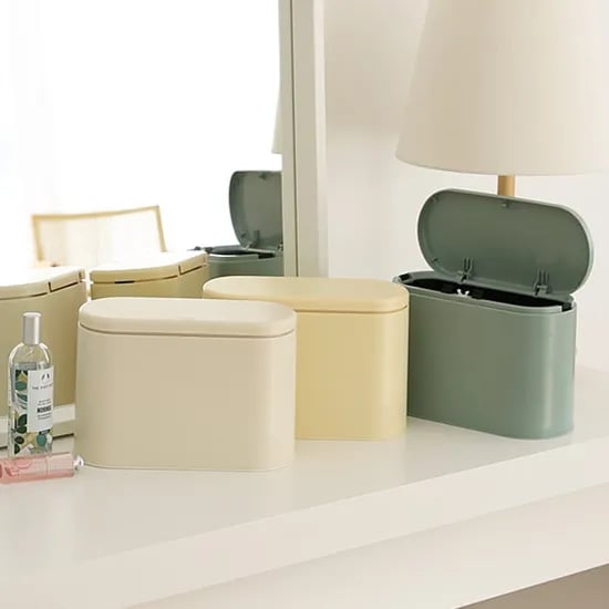 원터치 인테리어 슬림 미니 휴지통 2L (3colors)
