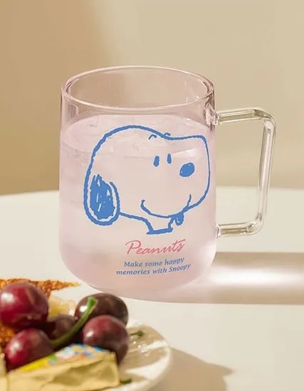 보퀴진 스누피 투톤 내열유리 머그컵 465ml 1p (정품 라이센스)