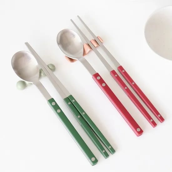 보겐 쌍띠에 샤틴 수저세트(숟가락+젓가락) 4colors