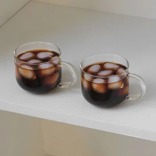 언더라운드 내열 글라스 머그 유리컵 250ml 2P세트