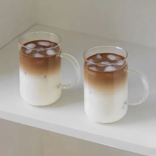 언더라운드 내열 글라스 머그 유리컵 맥주잔 500ml 2P세트