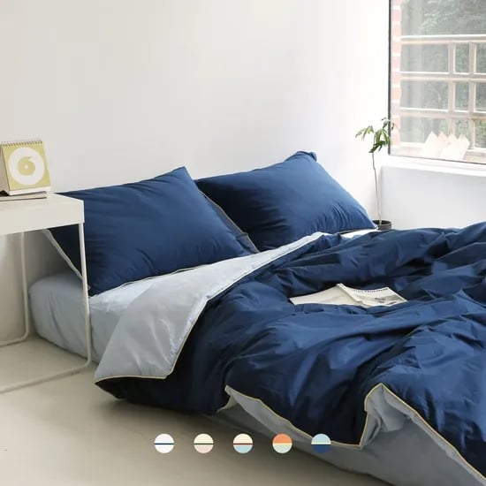 컬러샌드 60수 고밀도 호텔식 워싱 차렵이불 SS/QK 5Colors