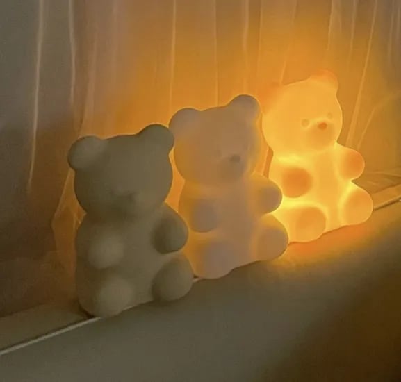 젤리곰 베베라인 수유등 타이머 무선 충전식 무드등(KC어린이인증)