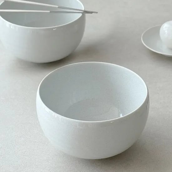 르블랑 달항아리 둥근 면기 MADE IN JAPAN
