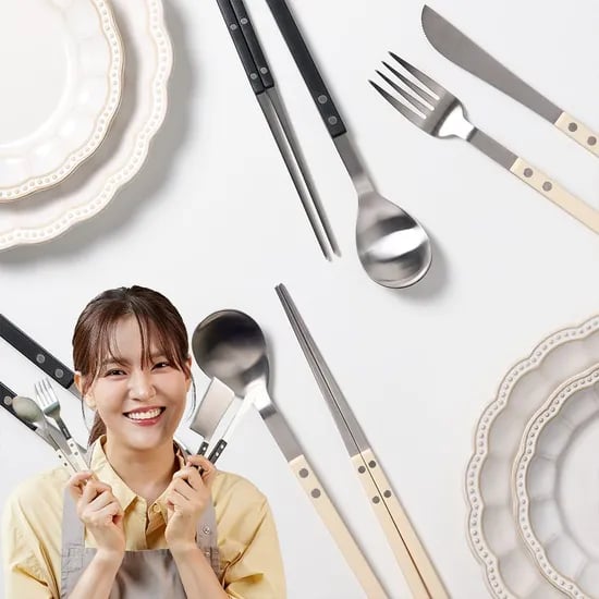 스텐304 커트러리 디너세트 4P(스푼+젓가락+포크+나이프)