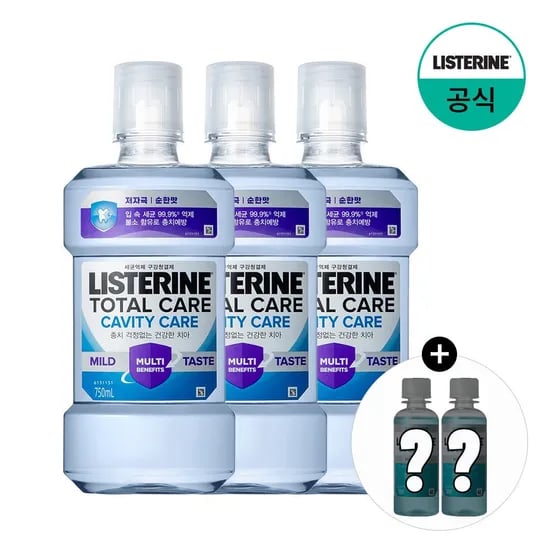 캐비티케어 마일드 750mlx3+(증정)100mlx2 랜덤(마일드)