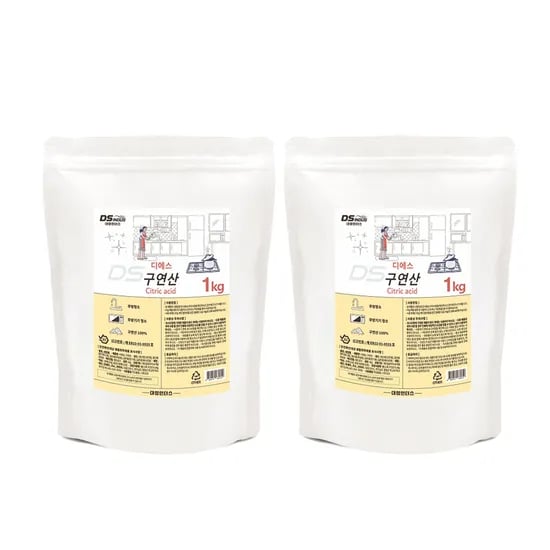 구연산 1kg x 2개 주방청소 물때제거