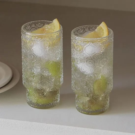 데이지 스택 글라스 홈카페 유리컵 하이볼잔 350ml (대) 2P세트